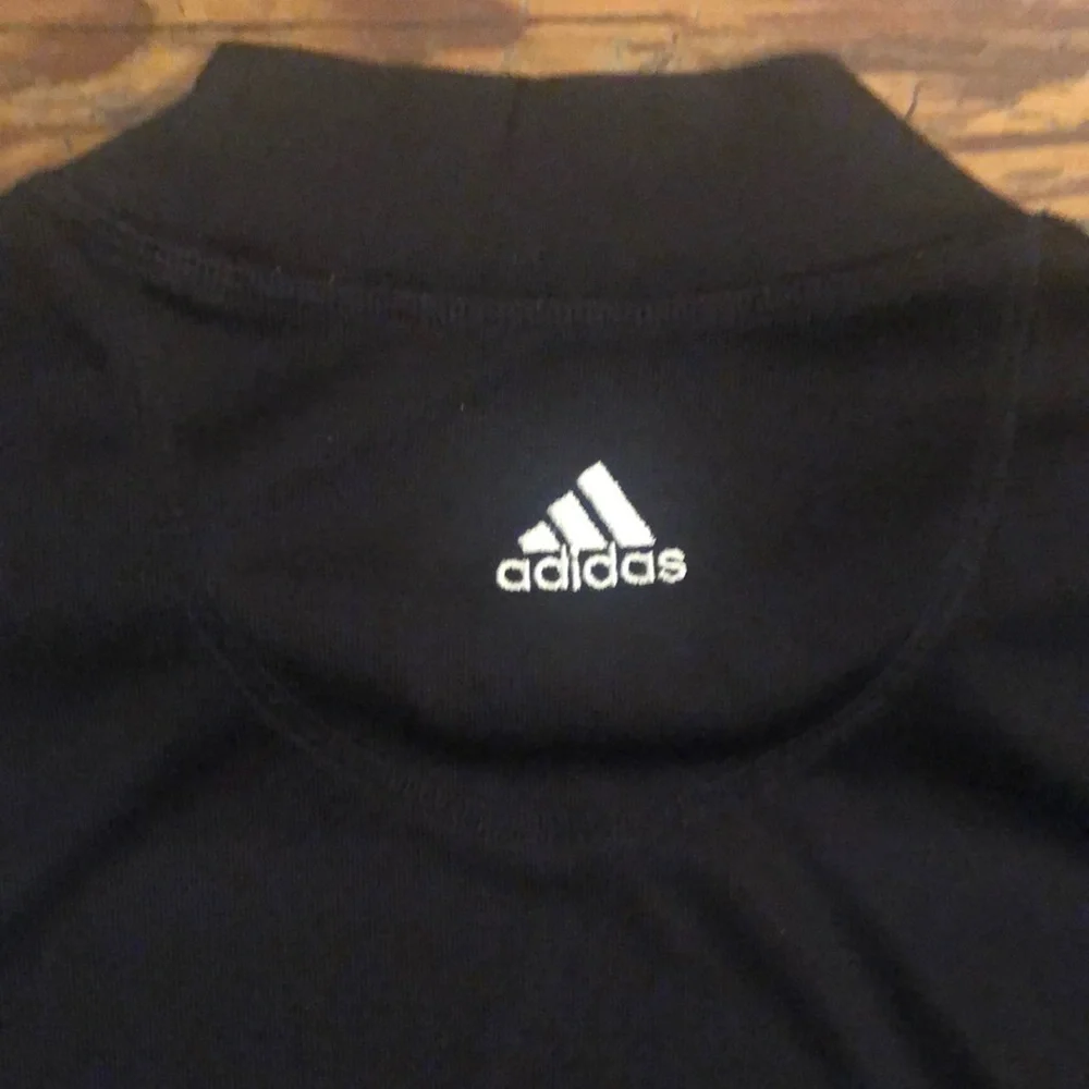 Adidas Black Short Sleeve Athletic Tee Climacool
